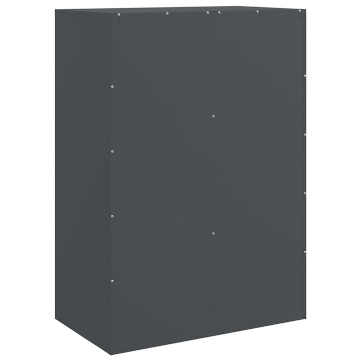 skab 67x39x95 cm stål antracitgrå