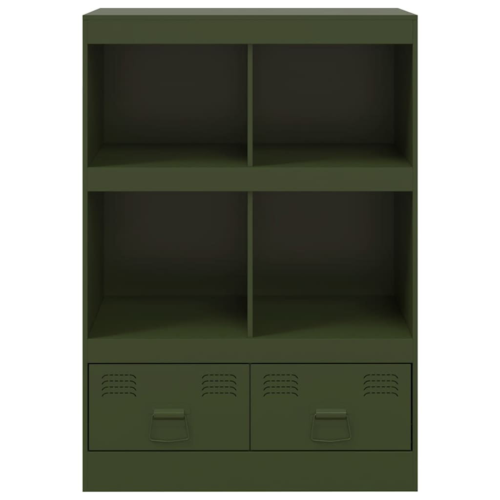 skab 67x39x95 cm stål olivengrøn