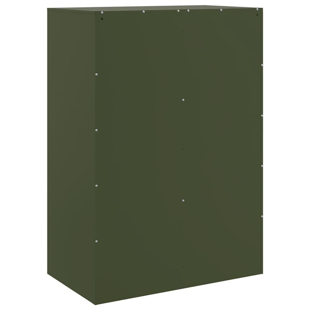 skab 67x39x95 cm stål olivengrøn