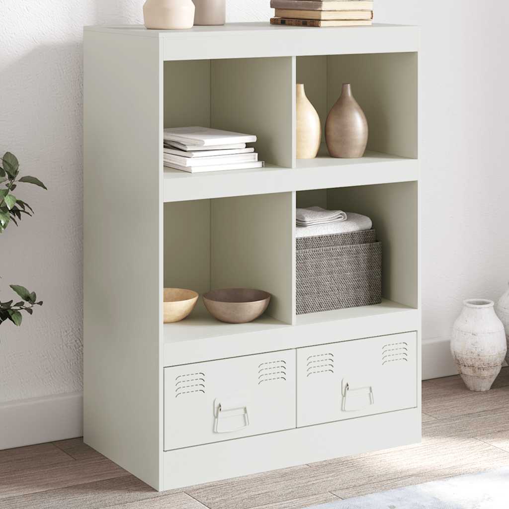 skab 67x39x95 cm stål hvid