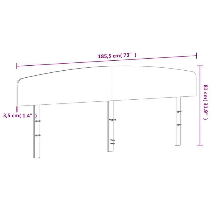 sengegavl 180 cm massivt fyrretræ