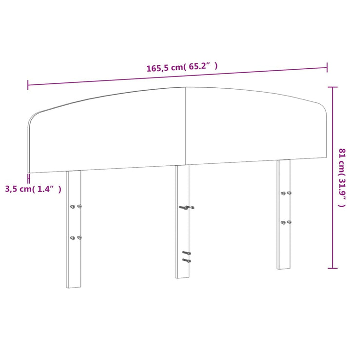 sengegavl 160 cm massivt fyrretræ gyldenbrun