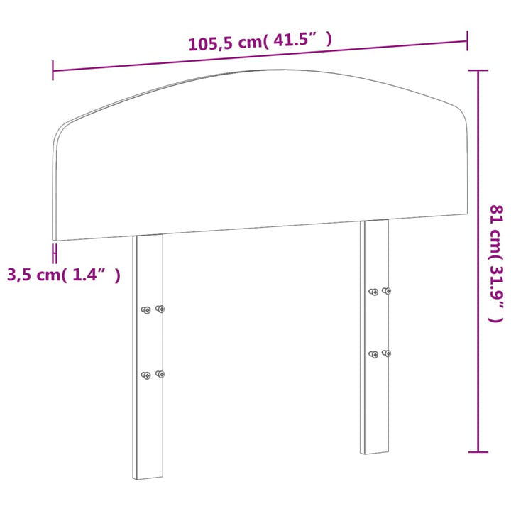 sengegavl 100 cm massivt fyrretræ gyldenbrun