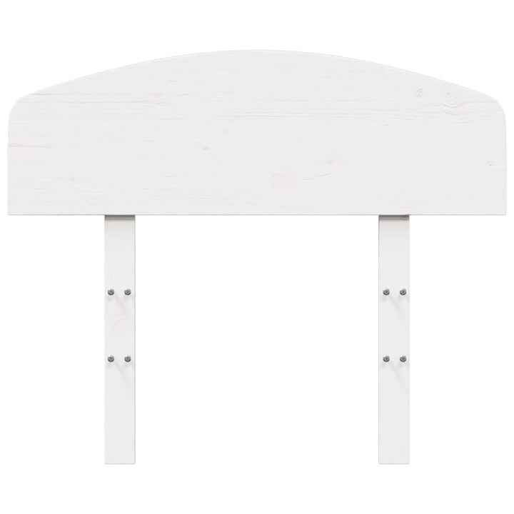 sengegavl 75 cm massivt fyrretræ hvid