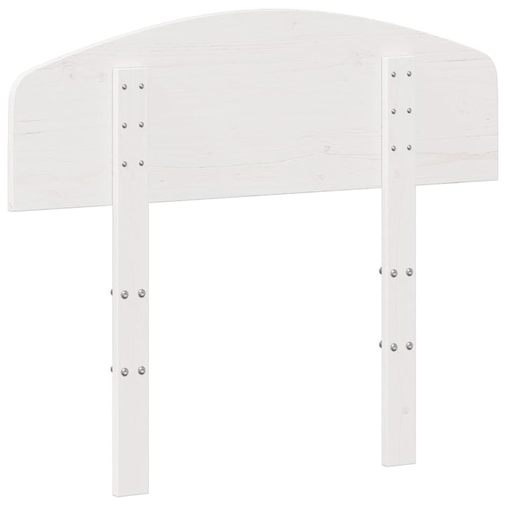 sengegavl 75 cm massivt fyrretræ hvid