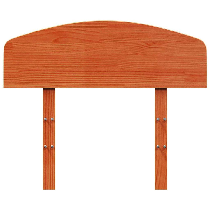 sengegavl 75 cm massivt fyrretræ gyldenbrun