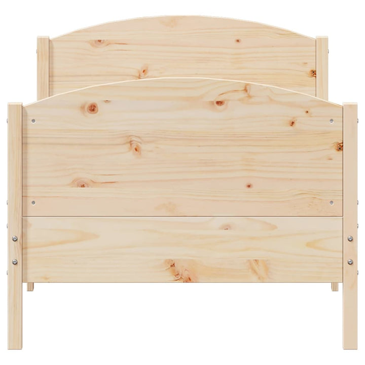 sengeramme uden madras 100x200 cm massivt fyrretræ
