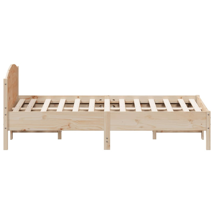 sengeramme uden madras 140x190 cm massivt fyrretræ