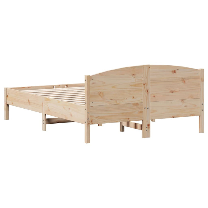 sengeramme uden madras 140x190 cm massivt fyrretræ