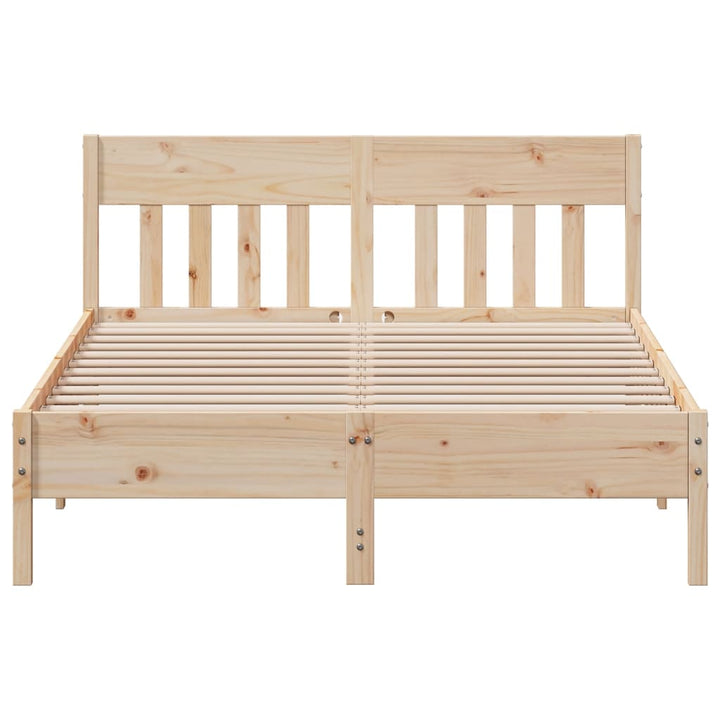 sengeramme uden madras 140x200 cm massivt fyrretræ