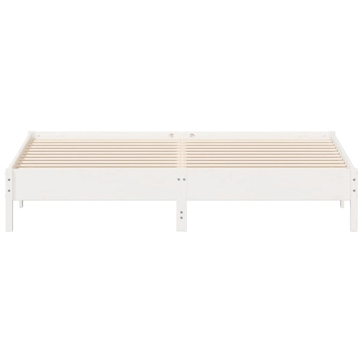 sengeramme uden madras 180x200 cm massivt fyrretræ hvid