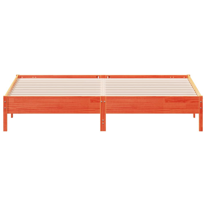 sengeramme uden madras 180x200 cm massivt fyrretræ gyldenbrun