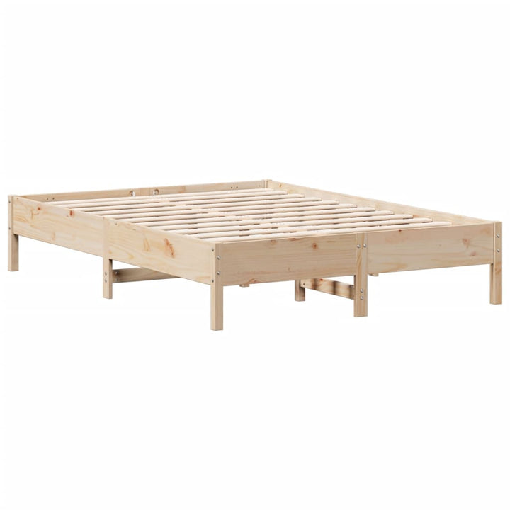 sengeramme uden madras 140x200 cm massivt fyrretræ