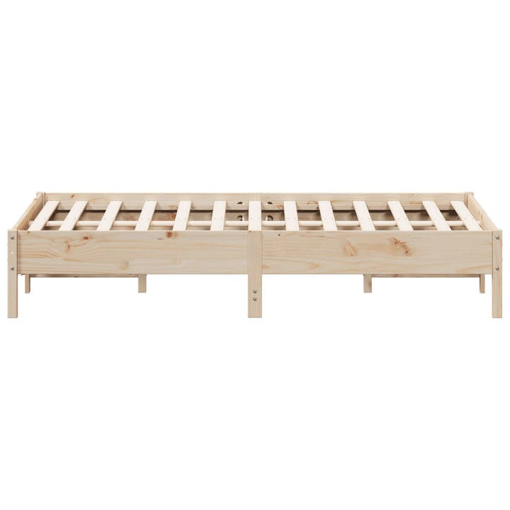 sengeramme uden madras 120x200 cm massivt fyrretræ