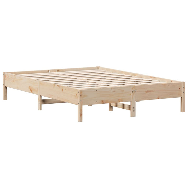 sengeramme uden madras 120x200 cm massivt fyrretræ