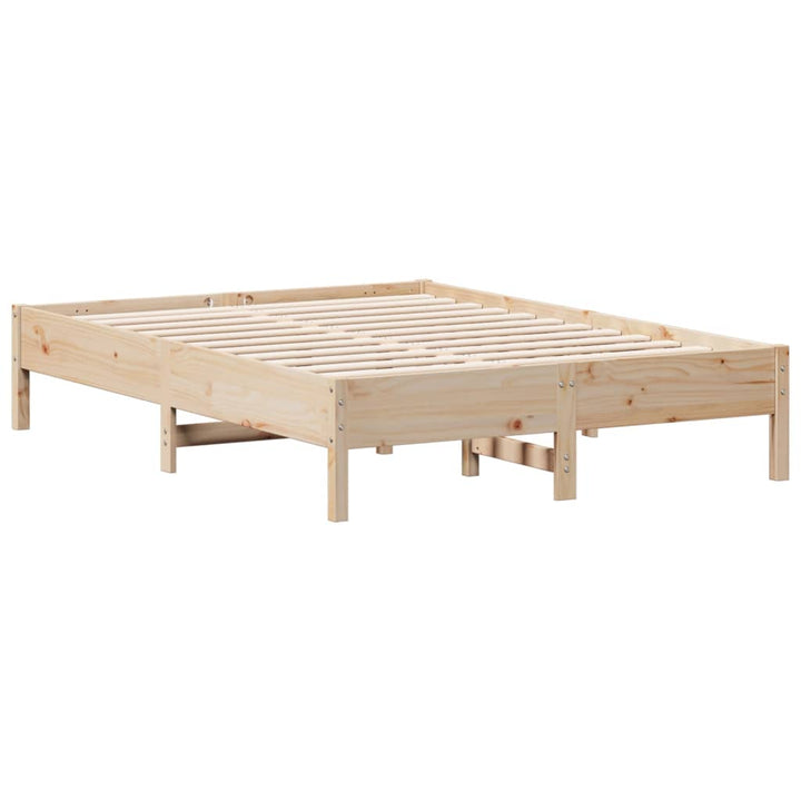 sengeramme uden madras 120x190 cm massivt fyrretræ