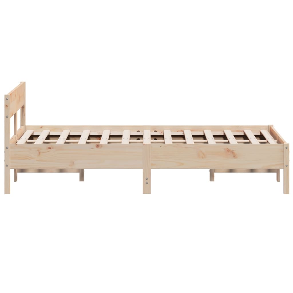 sengeramme uden madras 120x200 cm massivt fyrretræ