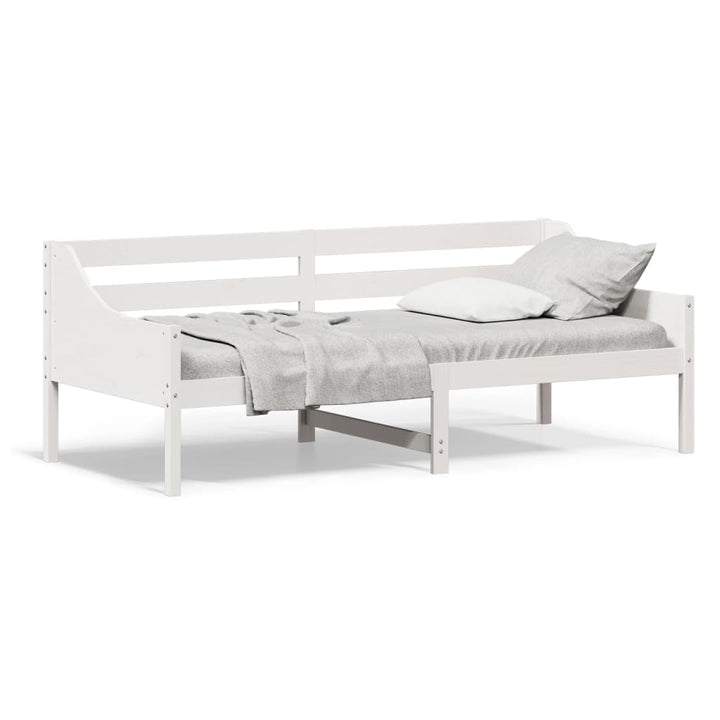 daybed uden madras 80x200 cm massivt fyrretræ hvid