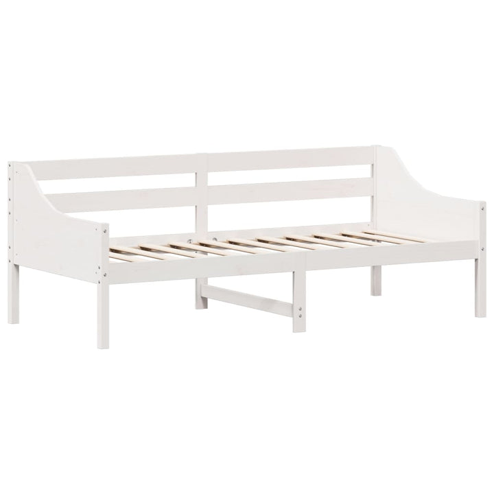 daybed uden madras 80x200 cm massivt fyrretræ hvid