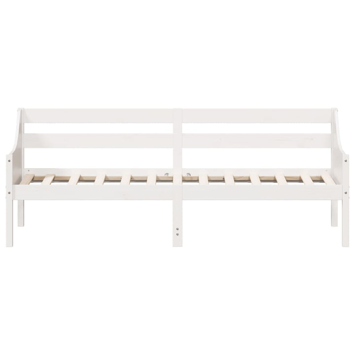 daybed uden madras 80x200 cm massivt fyrretræ hvid