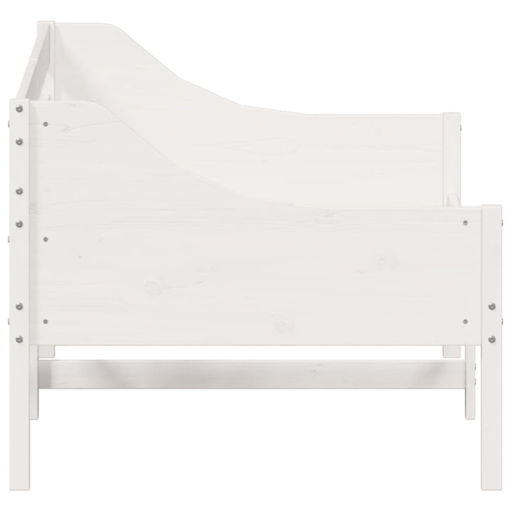 daybed uden madras 80x200 cm massivt fyrretræ hvid