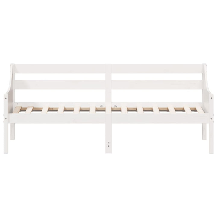 daybed uden madras 90x190 cm massivt fyrretræ hvid