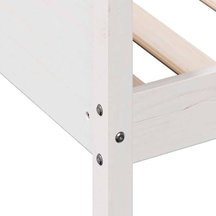 daybed uden madras 90x190 cm massivt fyrretræ hvid