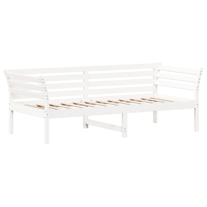 daybed uden madras 80x200 cm massivt fyrretræ hvid