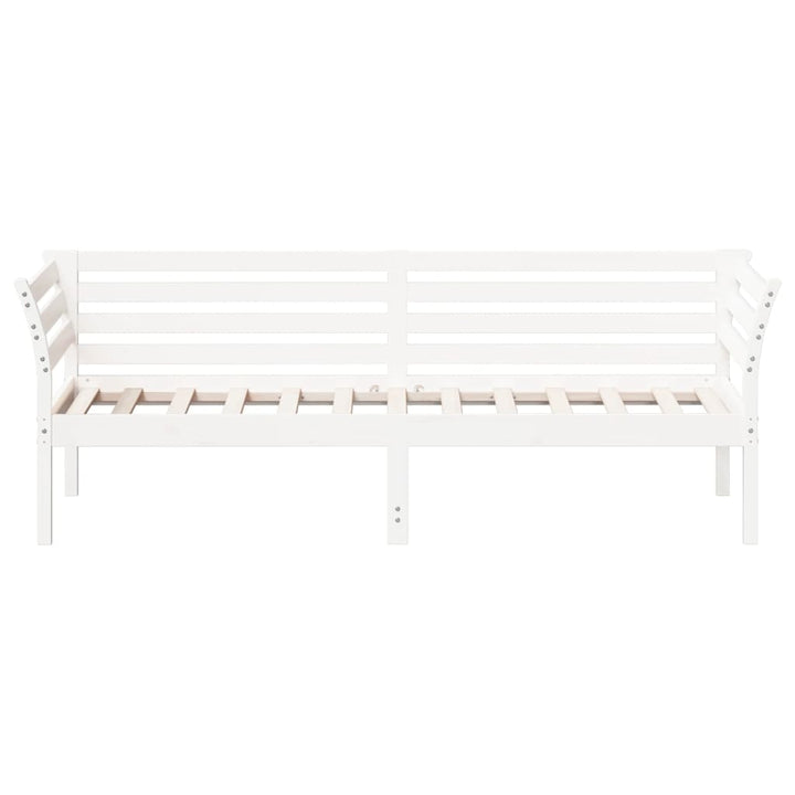 daybed uden madras 80x200 cm massivt fyrretræ hvid