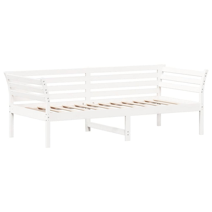 daybed uden madras 90x200 cm massivt fyrretræ hvid