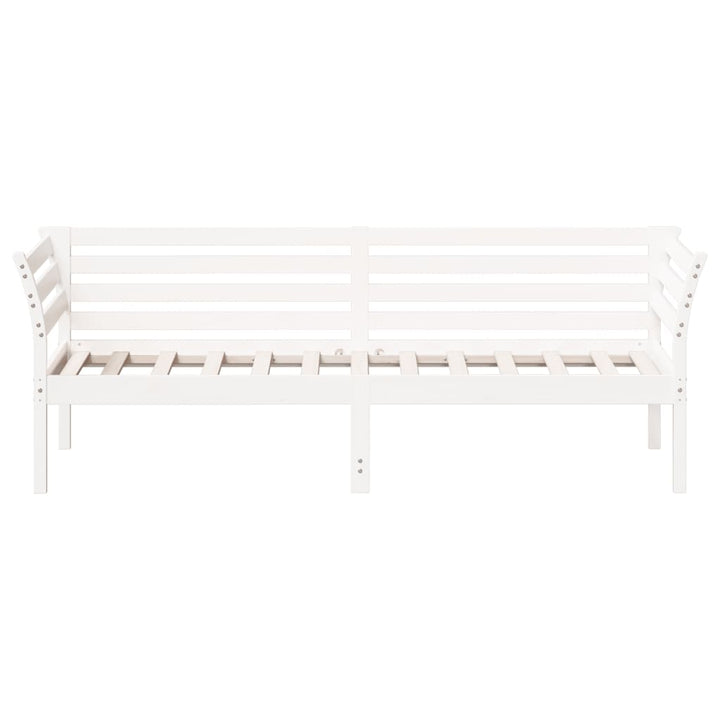daybed uden madras 90x200 cm massivt fyrretræ hvid