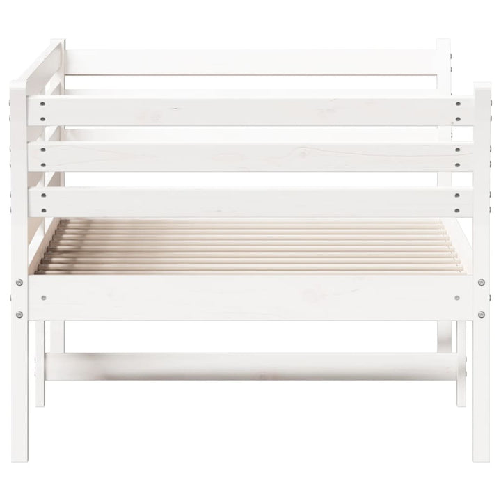 daybed uden madras 90x200 cm massivt fyrretræ hvid