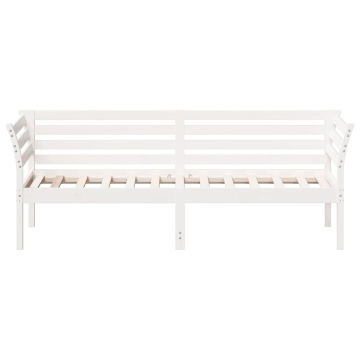 daybed uden madras 90x190 cm massivt fyrretræ hvid