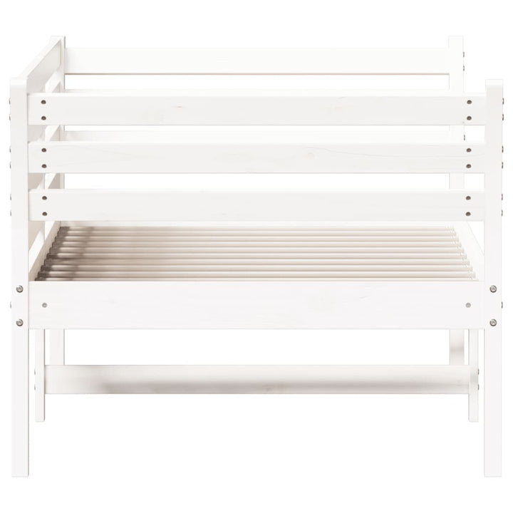 daybed uden madras 90x190 cm massivt fyrretræ hvid