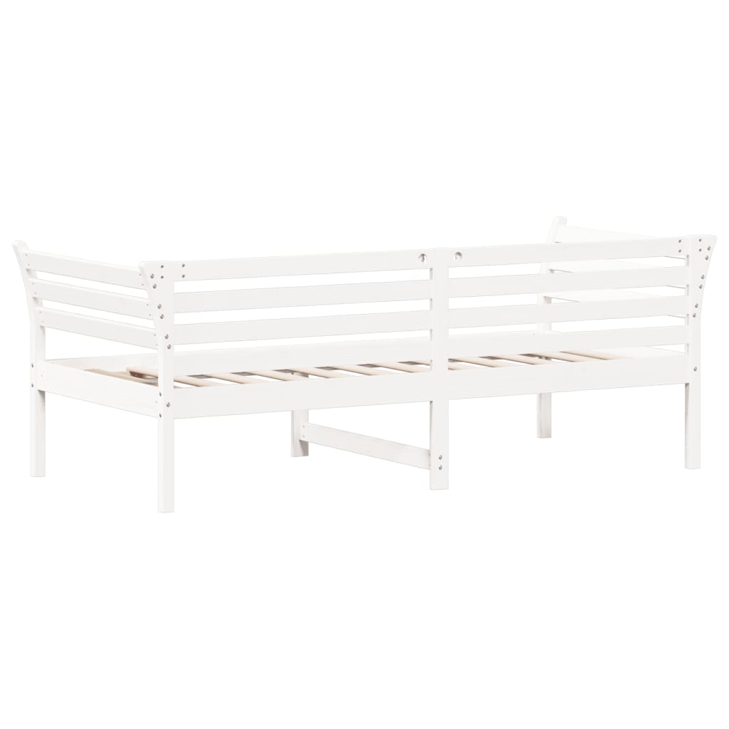 daybed uden madras 90x190 cm massivt fyrretræ hvid