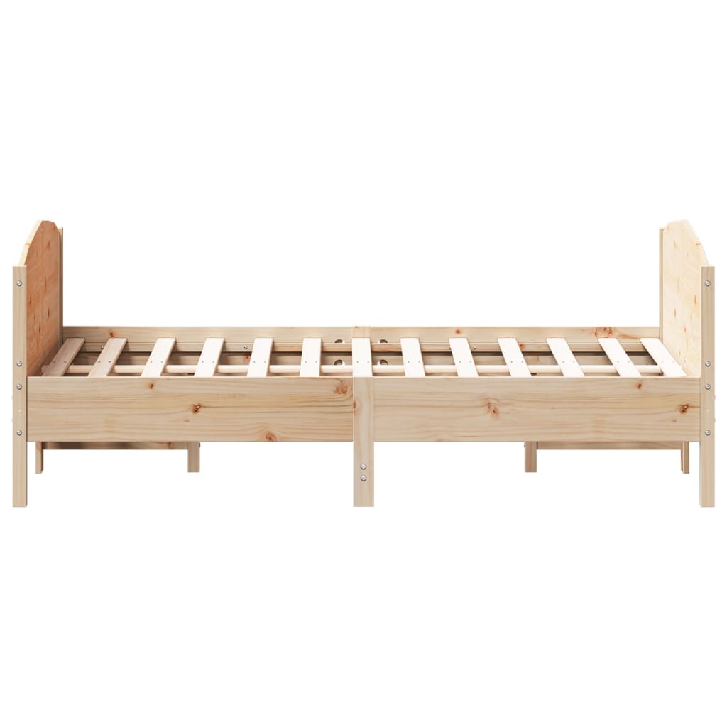 sengeramme uden madras 140x200 cm massivt fyrretræ
