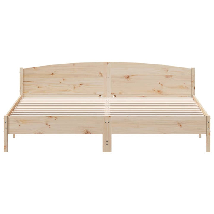 sengeramme uden madras 180x200 cm massivt fyrretræ