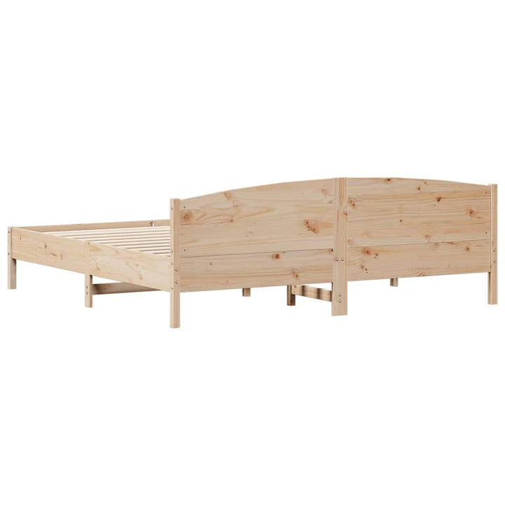 sengeramme uden madras 180x200 cm massivt fyrretræ