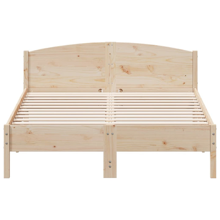 sengeramme uden madras 160x200 cm massivt fyrretræ