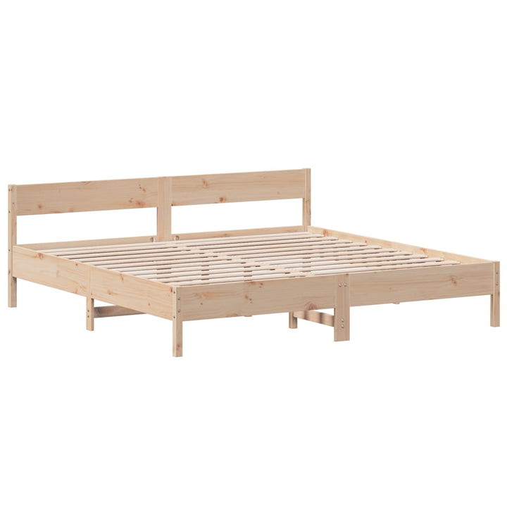 sengeramme uden madras 180x200 cm massivt fyrretræ