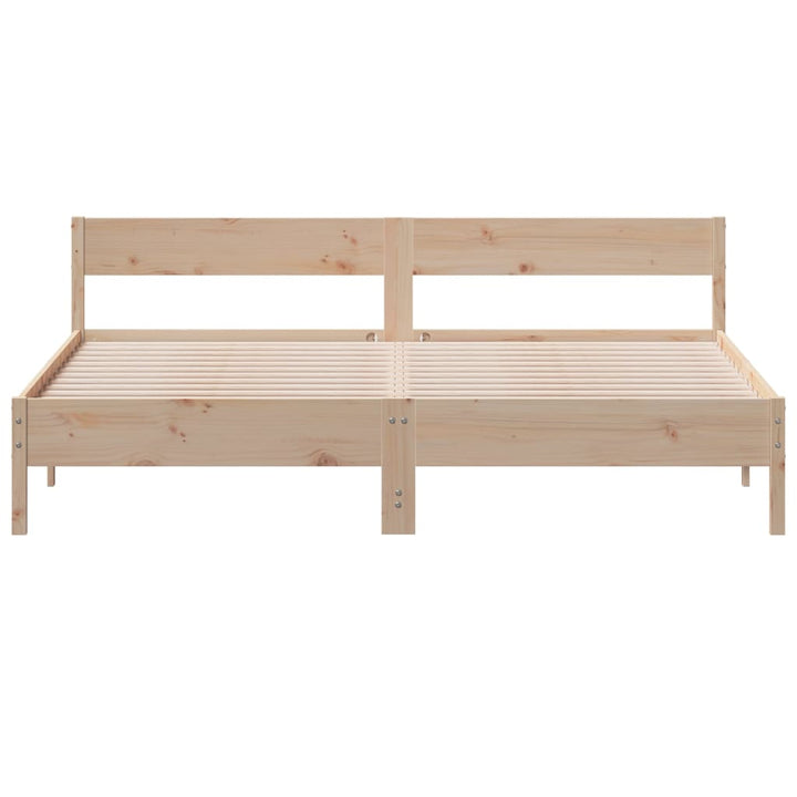 sengeramme uden madras 180x200 cm massivt fyrretræ