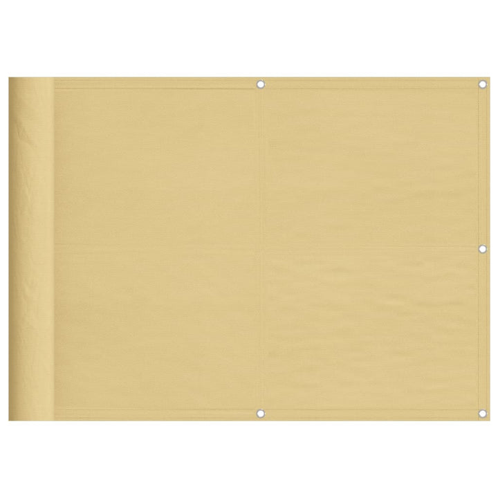 altanafskærmning 75x600 cm 100 % polyester sandfarvet