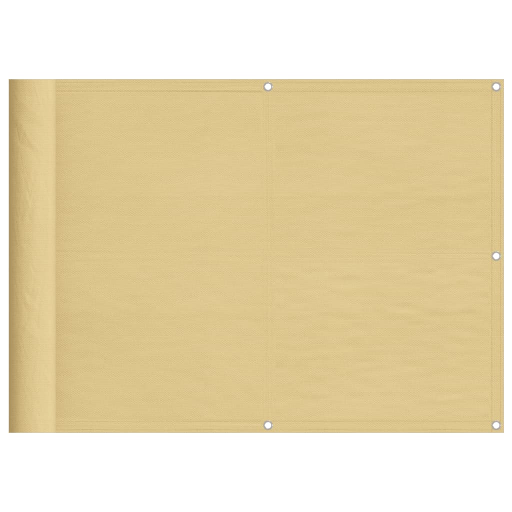 altanafskærmning 75x700 cm 100 % polyester sandfarvet
