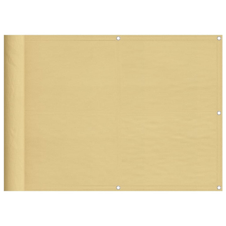 altanafskærmning 75x1000 cm 100 % polyester sandfarvet