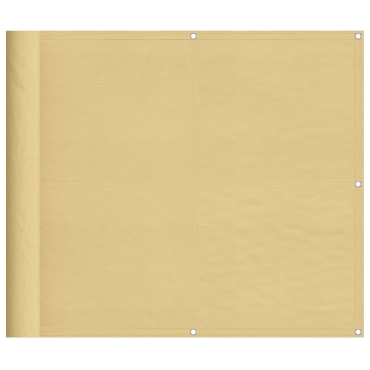 altanafskærmning 90x800 cm 100 % polyester sandfarvet