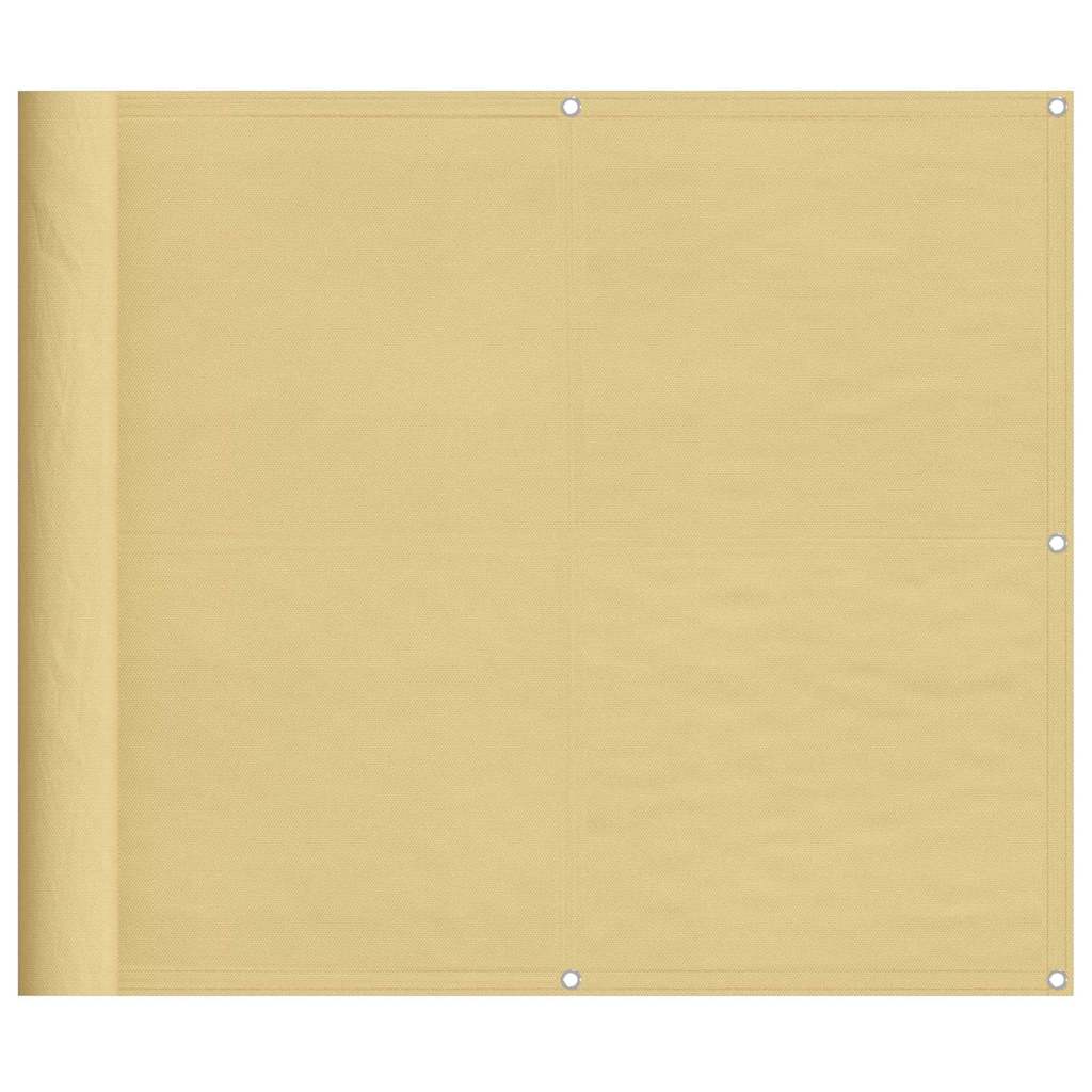 altanafskærmning 90x800 cm 100 % polyester sandfarvet