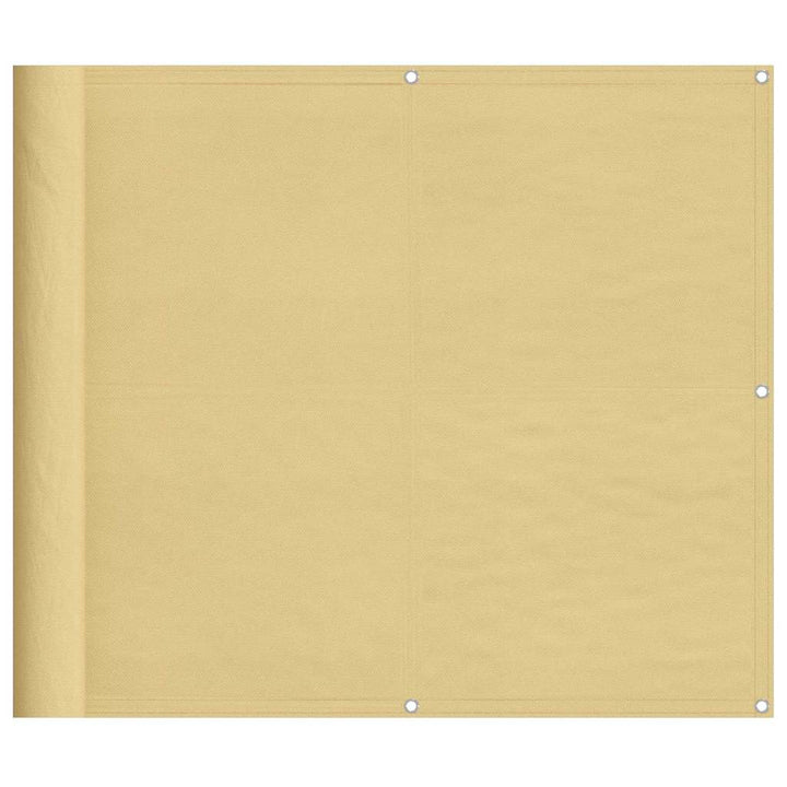 altanafskærmning 90x800 cm 100 % polyester sandfarvet