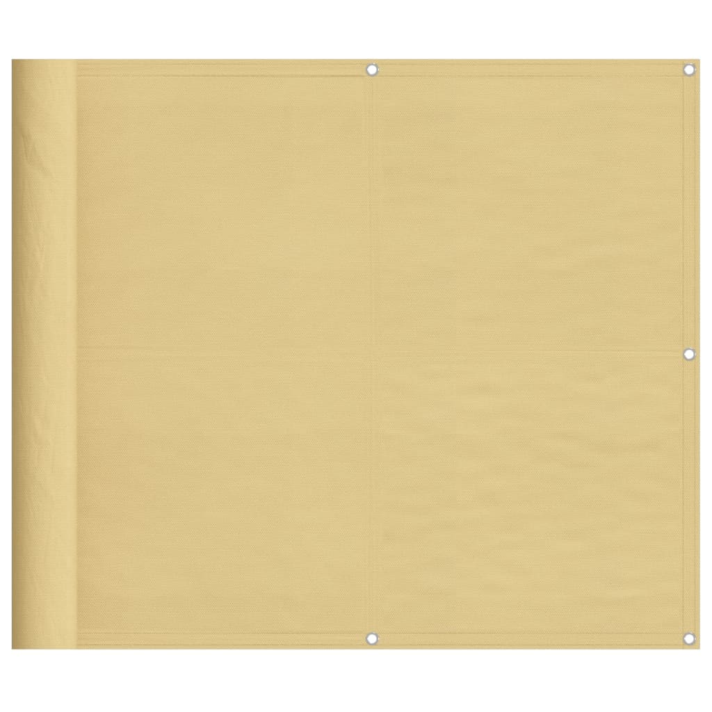 altanafskærmning 90x1000 cm 100 % polyester sandfarvet