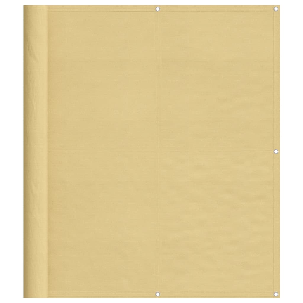 altanafskærmning 120x1000 cm 100 % polyester sandfarvet