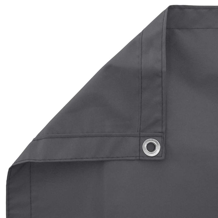 altanafskærmning 120x800 cm 100 % polyester antracitgrå